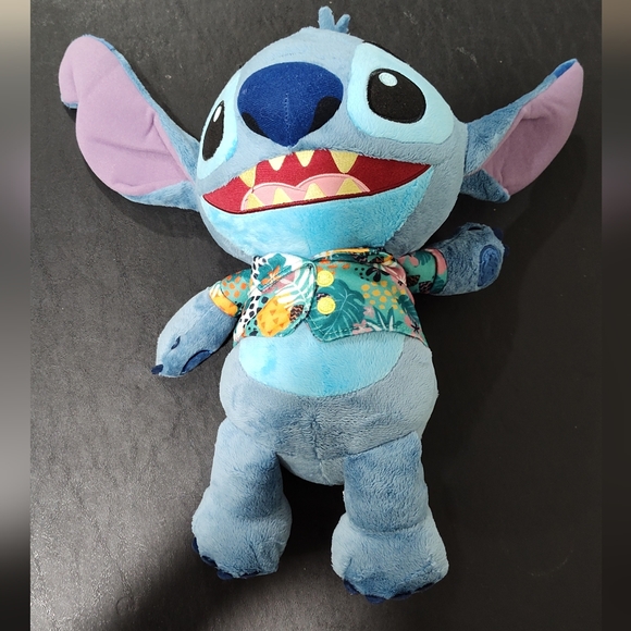 Disney Other - Disney's Lilo & Stitch - Stitch Plush with Hawaiian Shirt, Approximately 13"